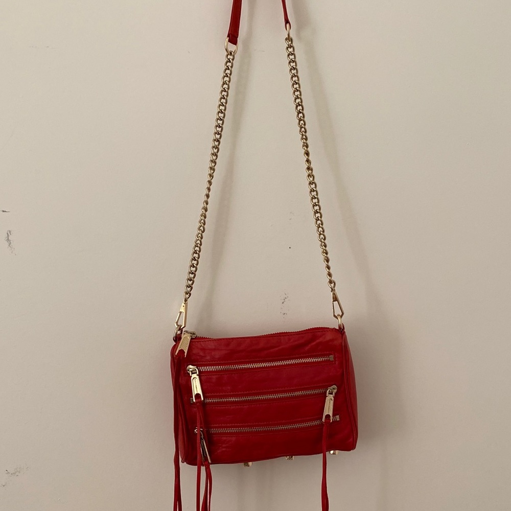 Rebecca Minkoff Red Zip Crossbody Bag